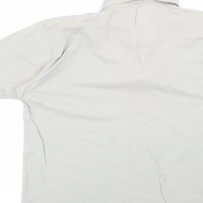 Cotton Traders Mens Green  100% Cotton  Polo Size M Cowl Neck