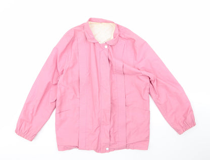 Womens UK Size 12 Preworn Pink Rain Coat
