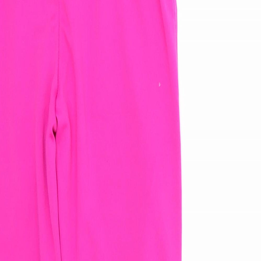 Girls Pink  100% Polyester Cropped Trousers Size 7-8 Years  Regular