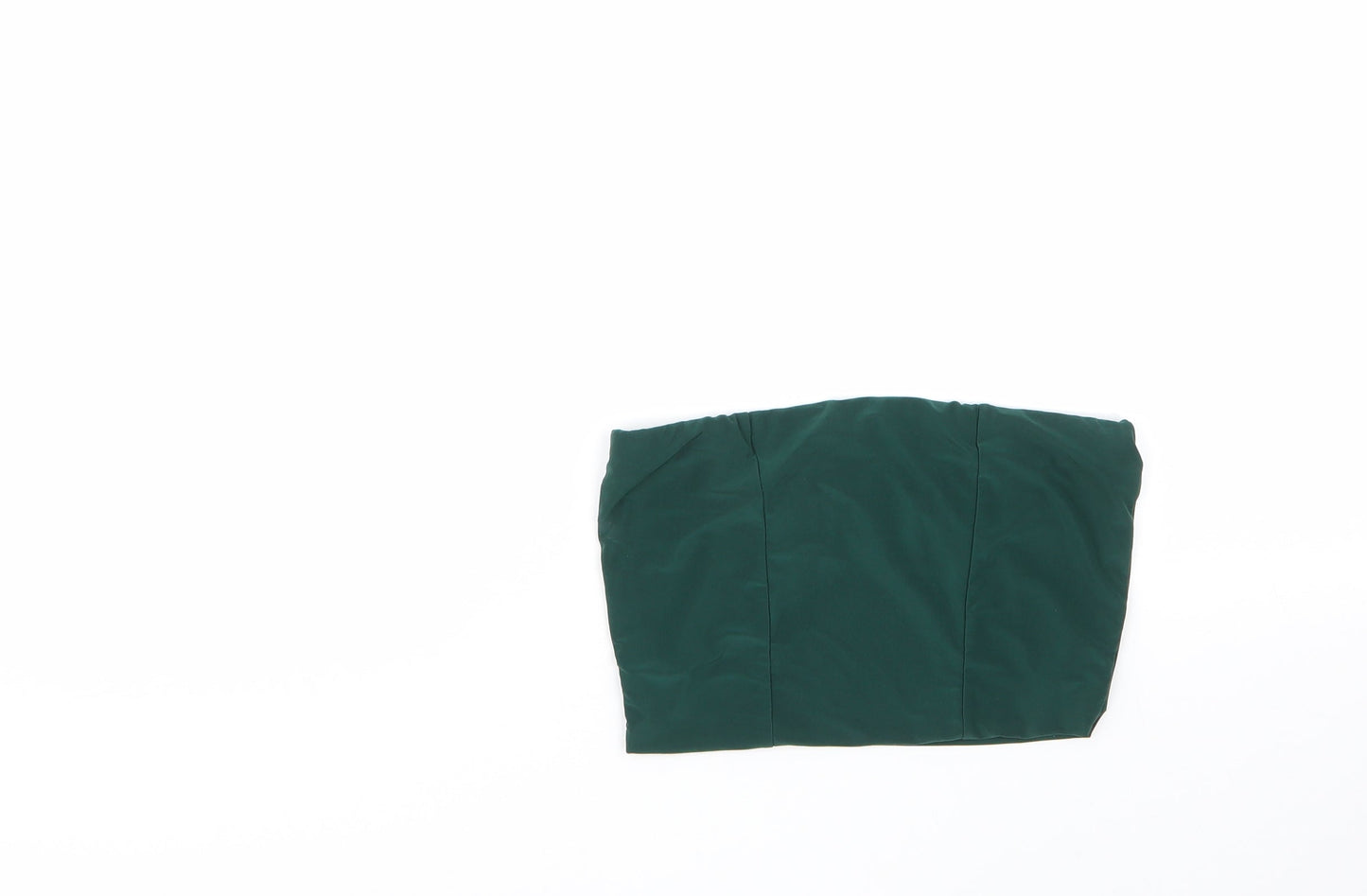 Womens UK Size 6 PRETTYLITTLETHING Green Basic Blouse