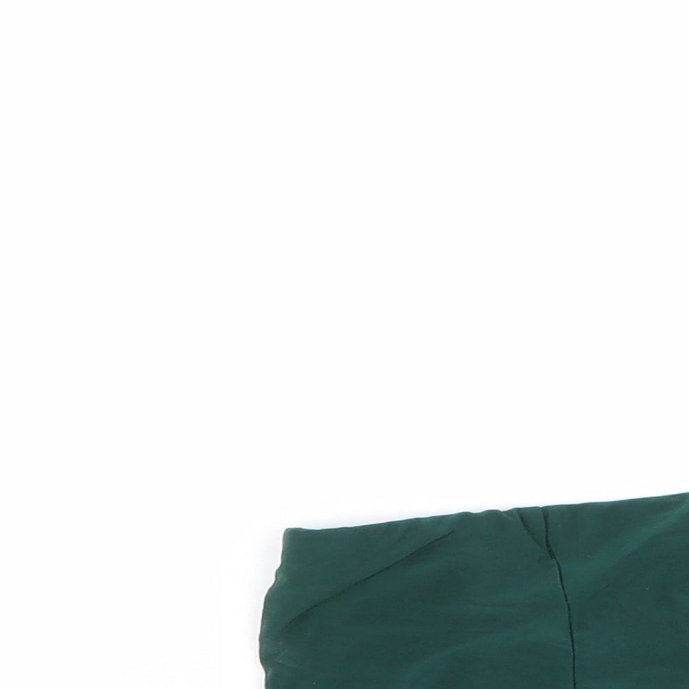 Womens UK Size 6 PRETTYLITTLETHING Green Basic Blouse