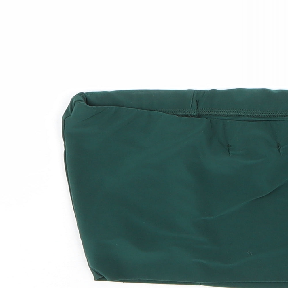 Womens UK Size 6 PRETTYLITTLETHING Green Basic Blouse