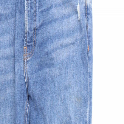 Denim & Co. Womens Blue  Cotton Skinny Jeans Size 10 L26 in Regular