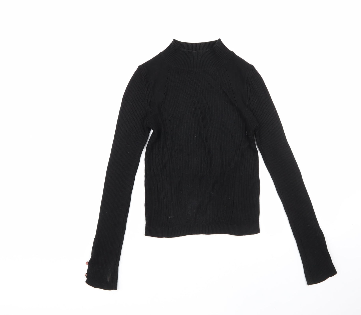 Womens UK Size 10 Topshop Black Pullover Jumper