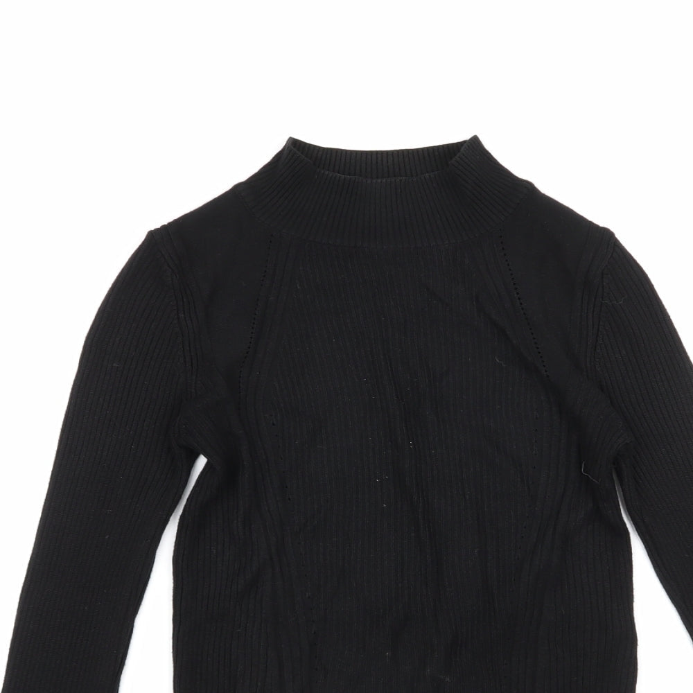Womens UK Size 10 Topshop Black Pullover Jumper