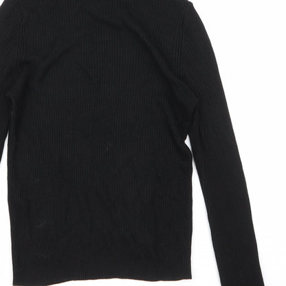 Womens UK Size 10 Topshop Black Pullover Jumper