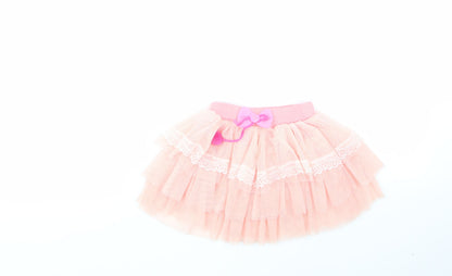 Preworn  Pink  100% Viscose Flare Skirt