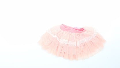Preworn  Pink  100% Viscose Flare Skirt
