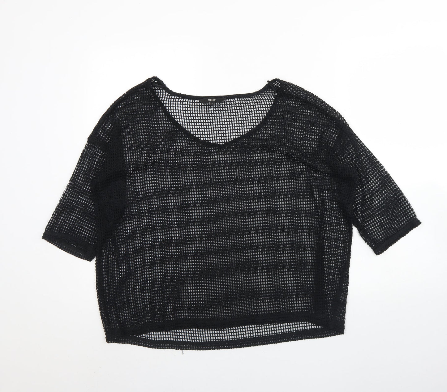 Womens UK Size 12 NEXT Black Basic Blouse