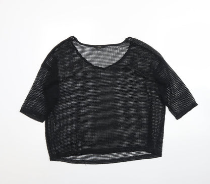 Womens UK Size 12 NEXT Black Basic Blouse