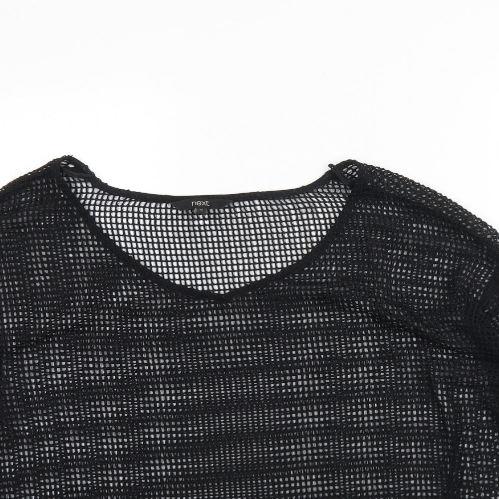 Womens UK Size 12 NEXT Black Basic Blouse