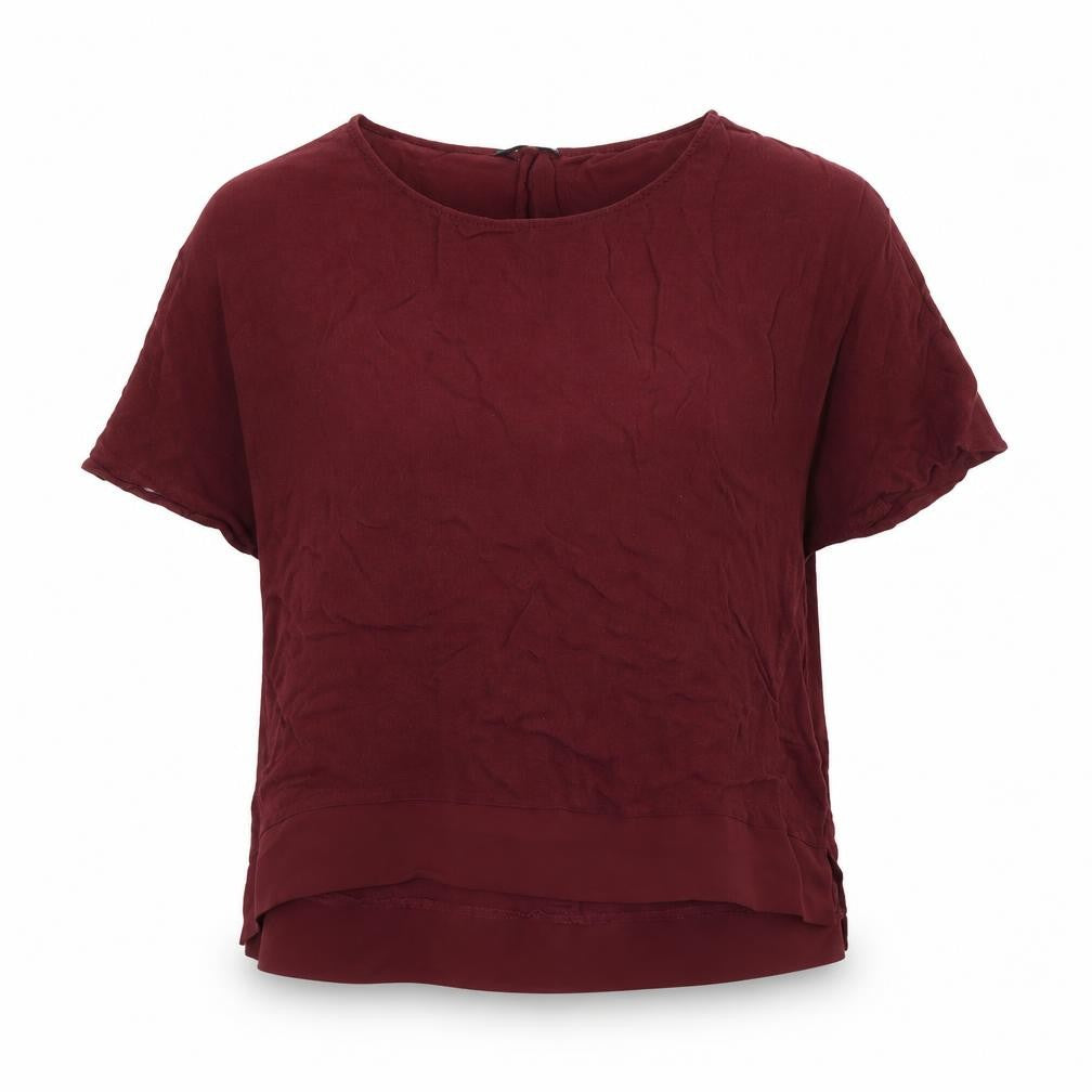 Womens UK Size 6 River Island Red Basic Blouse