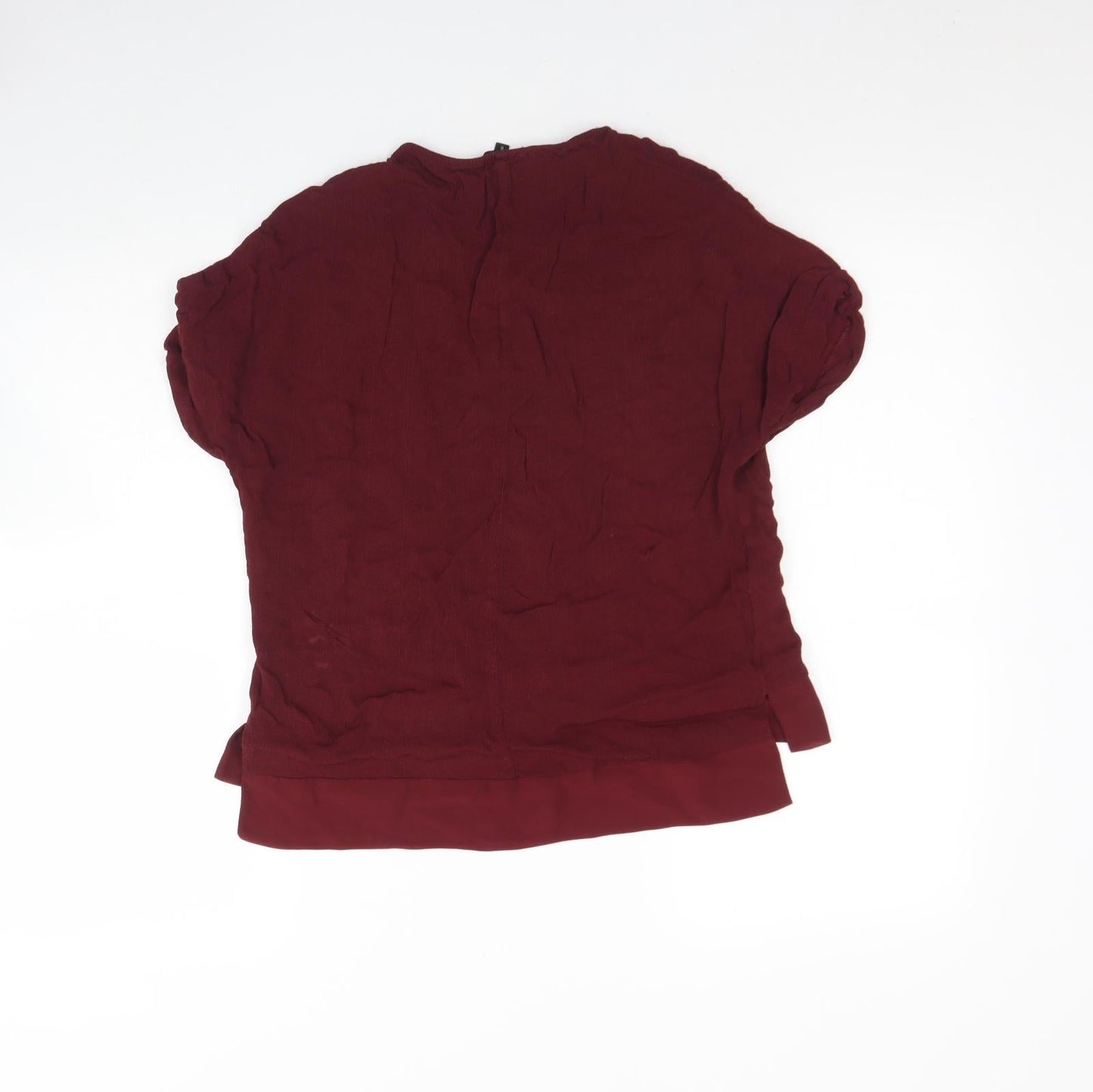 Womens UK Size 6 River Island Red Basic Blouse