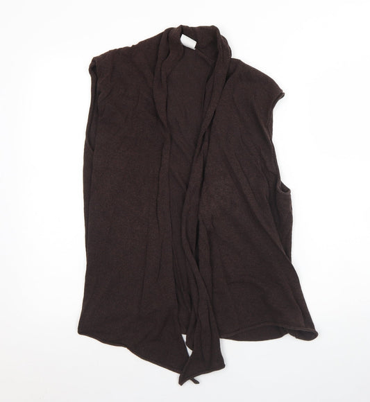 Womens UK Size S ELVI Brown Cardigan Jumper