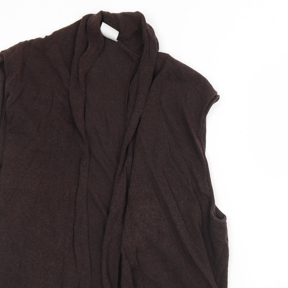Womens UK Size S ELVI Brown Cardigan Jumper