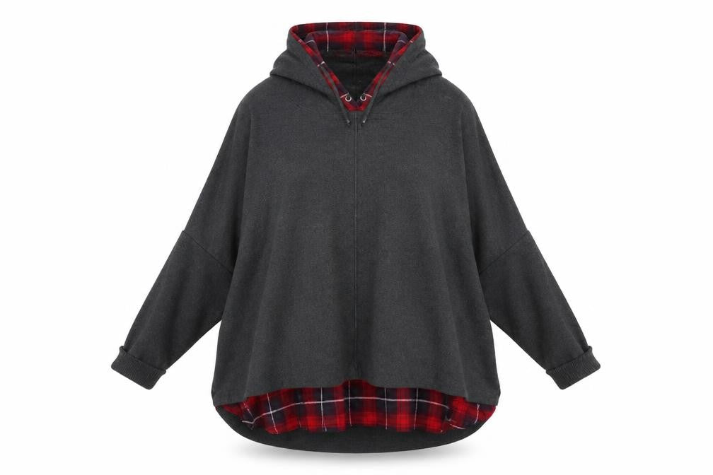 Womens UK Size 10 NEXT Grey Pullover Hoodie