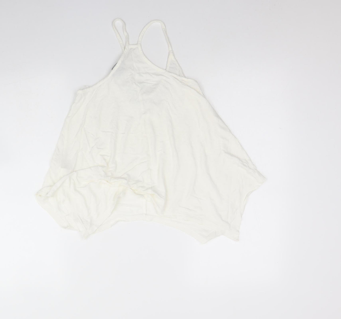 Womens UK Size 8 Atmosphere Ivory Basic Tank