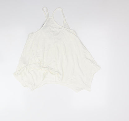 Womens UK Size 8 Atmosphere Ivory Basic Tank