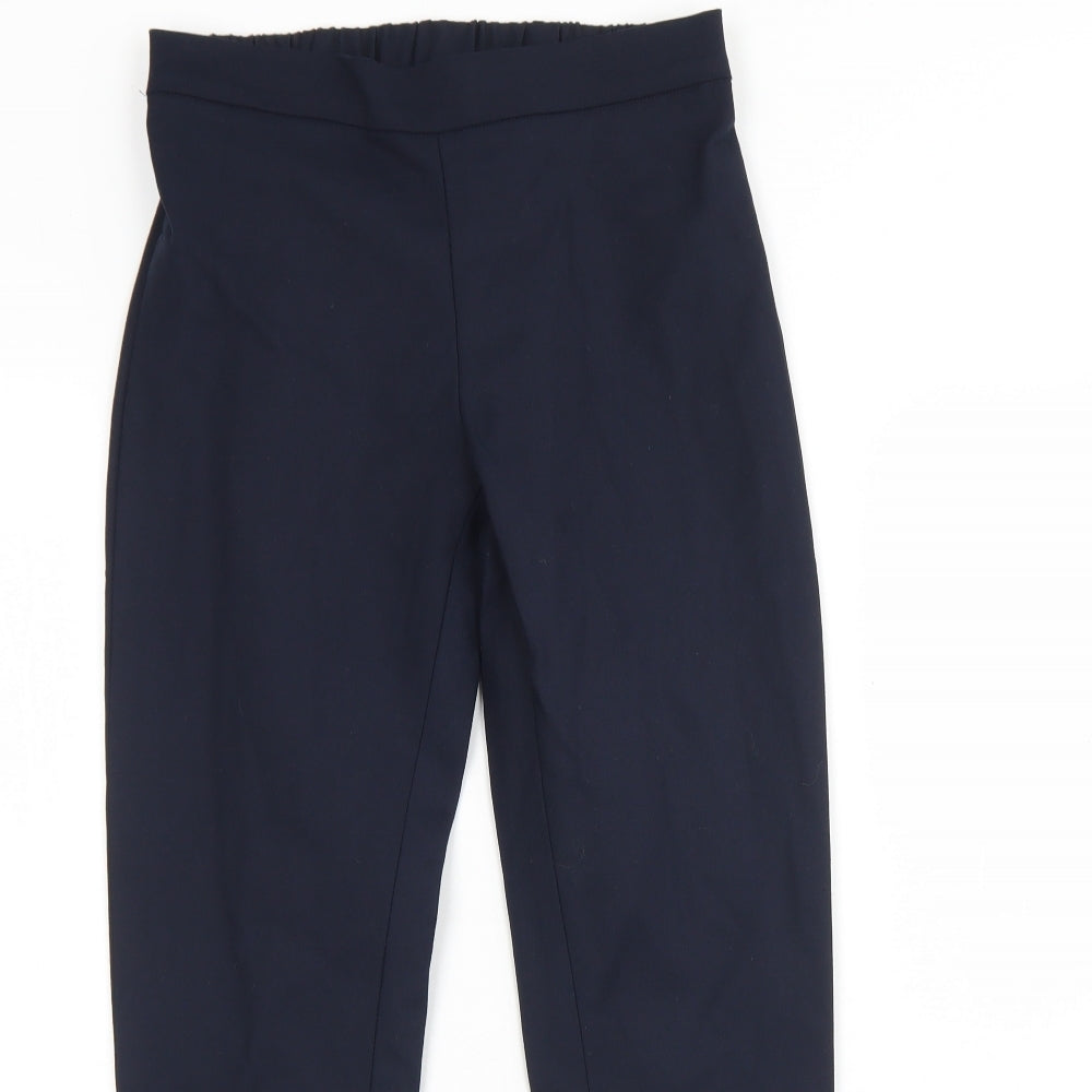 Womens UK Size S Preworn Regular Fit  Blue Trousers