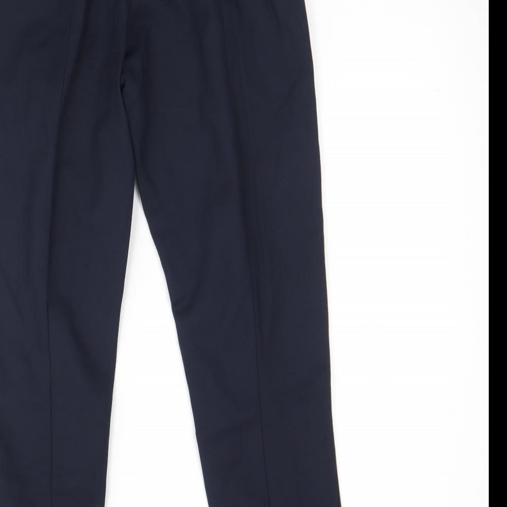 Womens UK Size S Preworn Regular Fit  Blue Trousers