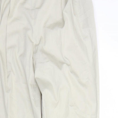 Elaine miller Womens Beige  Polyester Trousers  Size 32 in L32 in Regular Hook & Eye