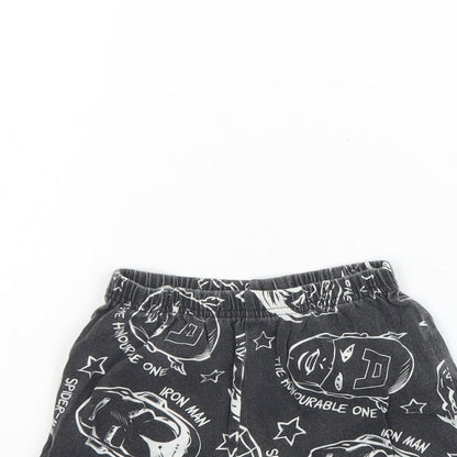Mavel Boys Grey Spotted Cotton  Pyjama Pants Size 6 Years   - Marvel