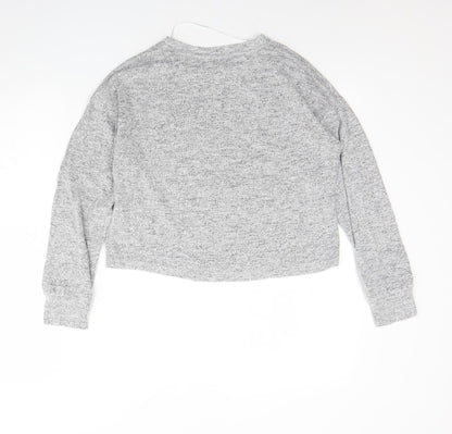 Netflix Womens Grey Round Neck  Viscose Pullover Jumper Size XS   - Sex education