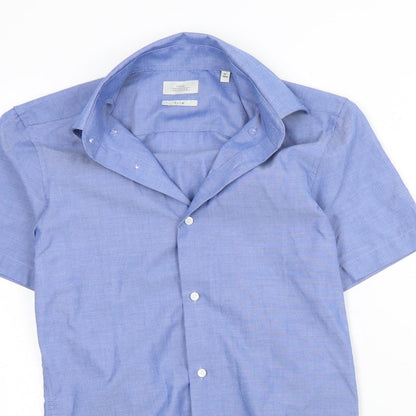 Mens UK Collar Size 14 NEXT Smart Blue  Dress Shirt
