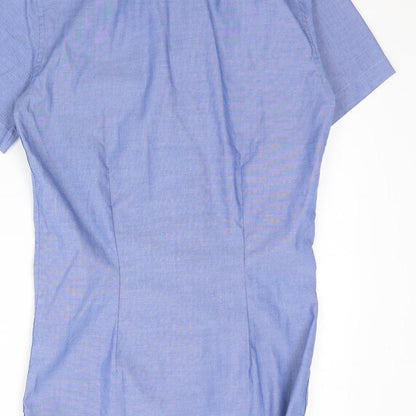 Mens UK Collar Size 14 NEXT Smart Blue  Dress Shirt