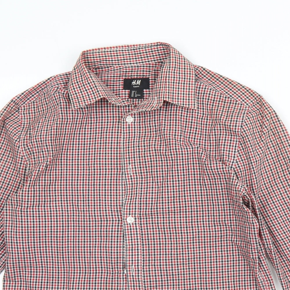 Mens UK Collar Size S H&M Smart Red  Dress Shirt
