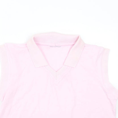 Womens UK Size 18 Preworn Pink Pullover Jumper