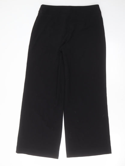 Kaleidoscope Womens Black  Polyester Trousers  Size 12 L28 in Regular Zip