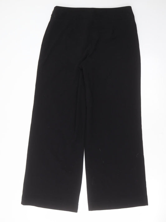 Kaleidoscope Womens Black  Polyester Trousers  Size 12 L28 in Regular Zip
