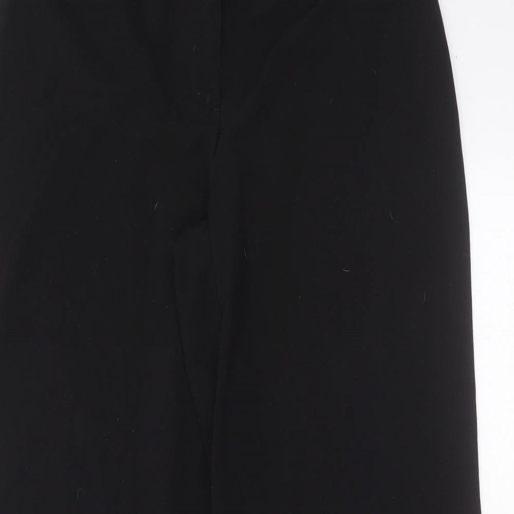Kaleidoscope Womens Black  Polyester Trousers  Size 12 L28 in Regular Zip