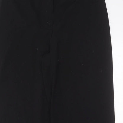 Kaleidoscope Womens Black  Polyester Trousers  Size 12 L28 in Regular Zip