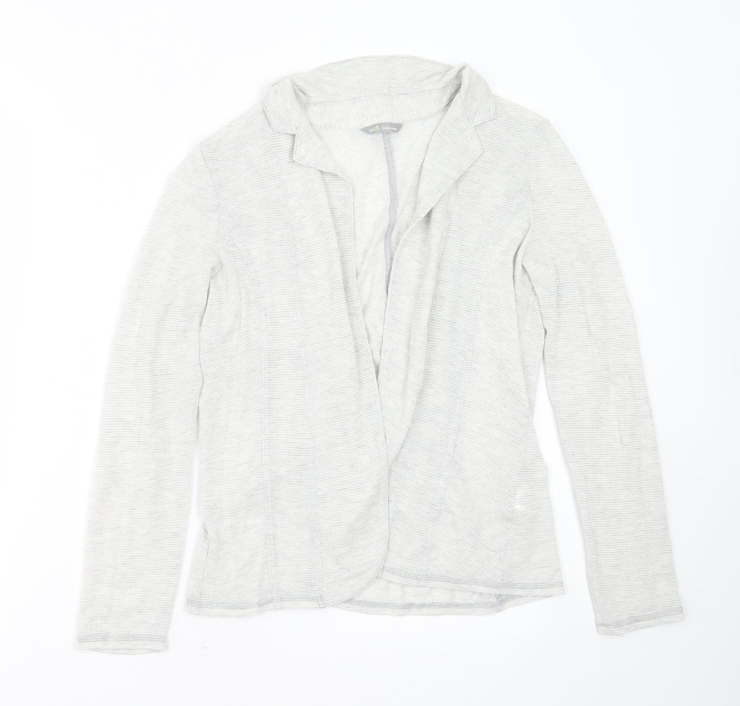 Womens UK Size 10 Marks and Spencer Grey Cardigan Jumper