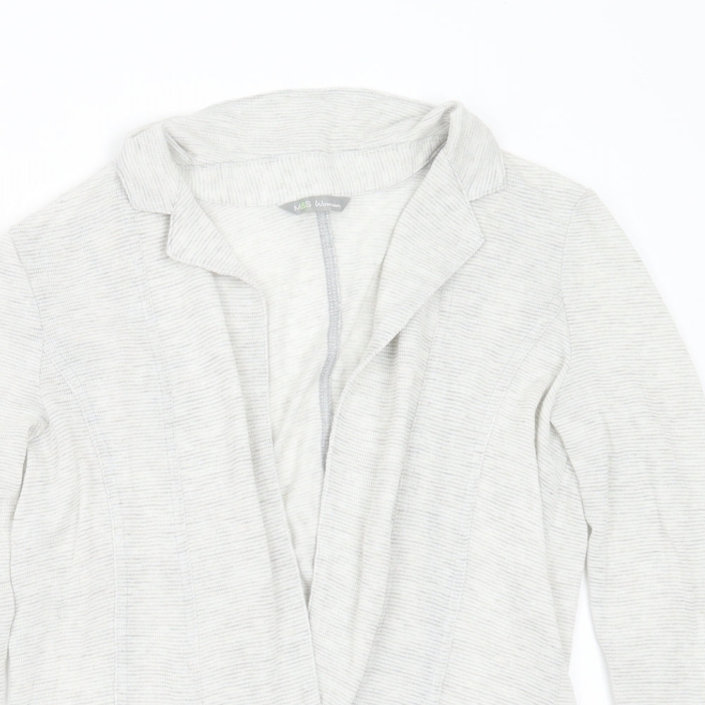 Womens UK Size 10 Marks and Spencer Grey Cardigan Jumper