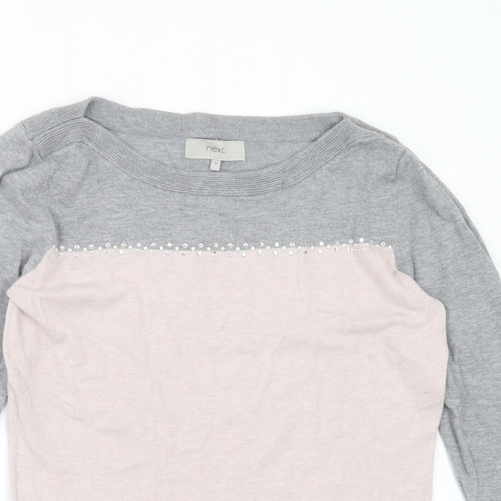 Womens UK Size 10 NEXT Pink Pullover Jumper