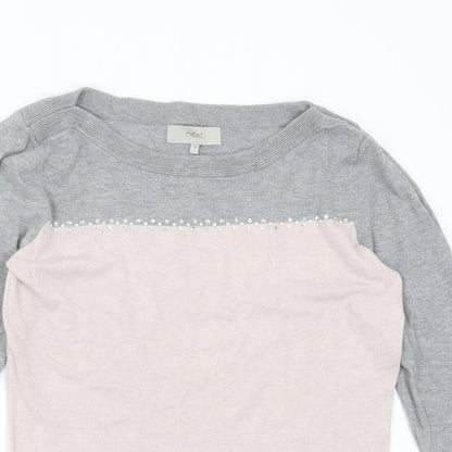 Womens UK Size 10 NEXT Pink Pullover Jumper