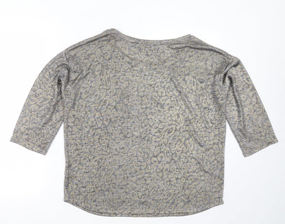 Womens UK Size 14 NEXT Silver Pullover Jumper