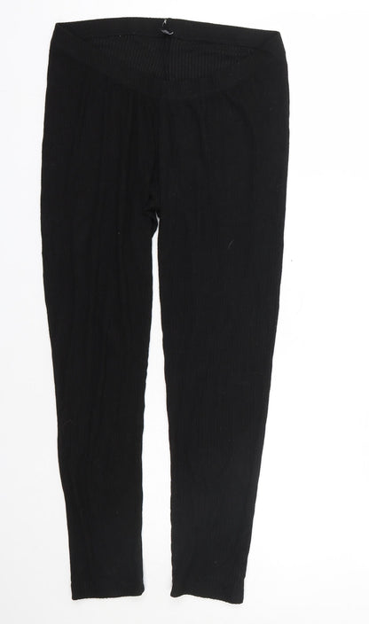 Womens UK Size 12 ASOS Regular Fit Jogger Black Trousers