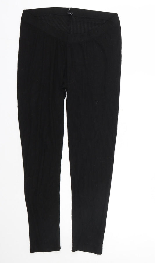 Womens UK Size 12 ASOS Regular Fit Jogger Black Trousers