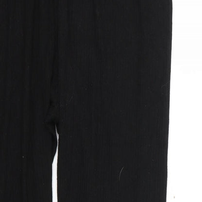 Womens UK Size 12 ASOS Regular Fit Jogger Black Trousers