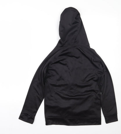Leisure Club Boys Black  Polyester Full Zip Hoodie Size 9-10 Years  Zip