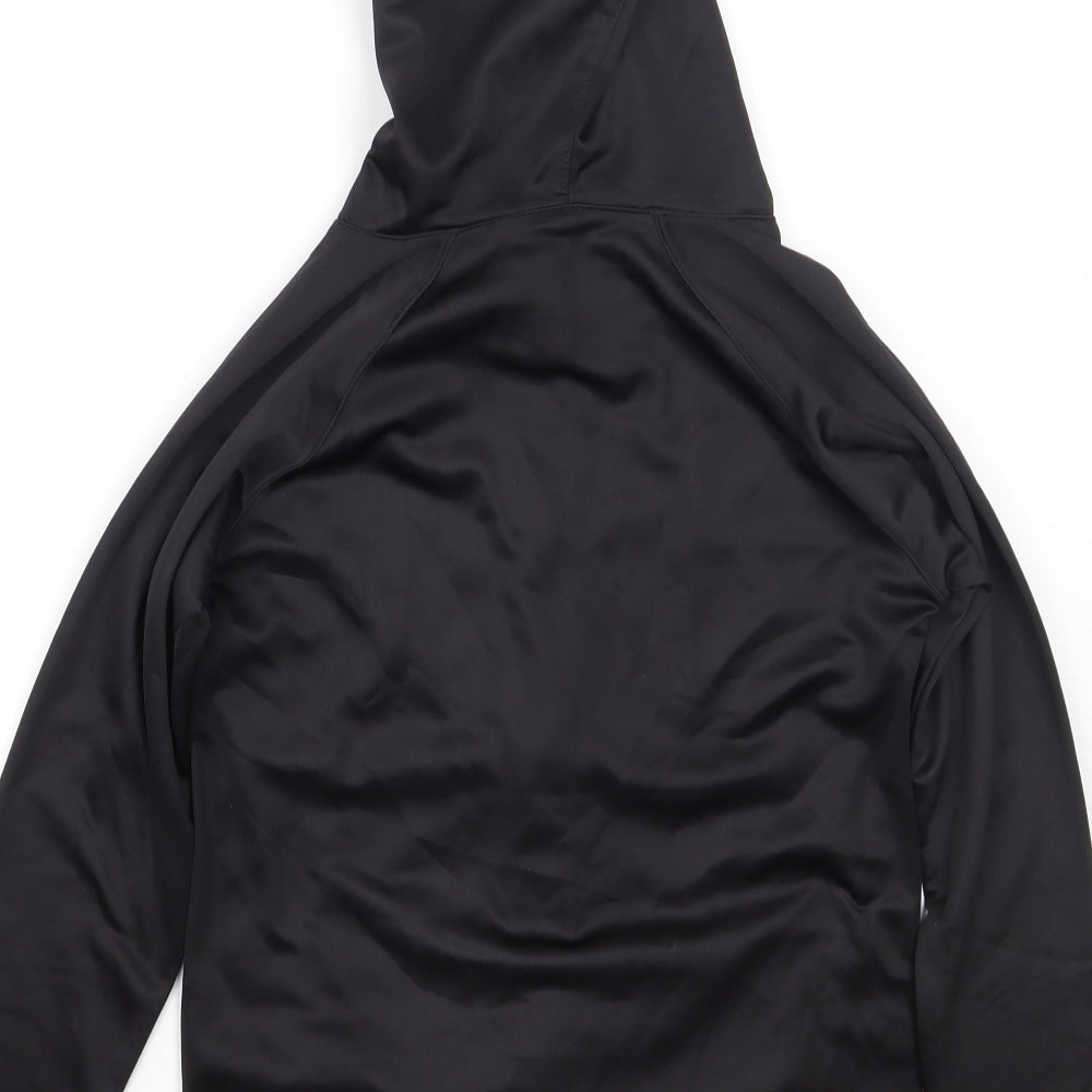Leisure Club Boys Black  Polyester Full Zip Hoodie Size 9-10 Years  Zip