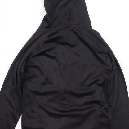 Leisure Club Boys Black  Polyester Full Zip Hoodie Size 9-10 Years  Zip