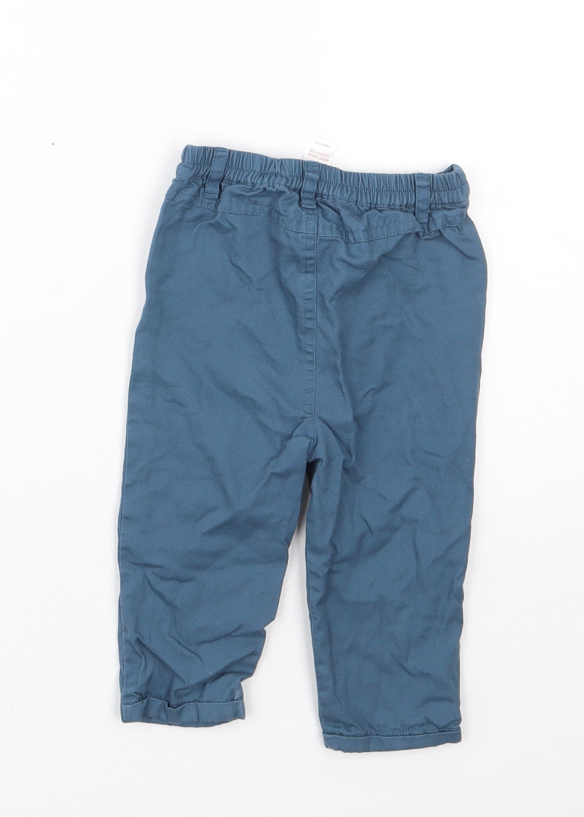TU Boys Blue  Cotton Capri Trousers Size 9-12 Months