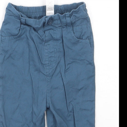 TU Boys Blue  Cotton Capri Trousers Size 9-12 Months