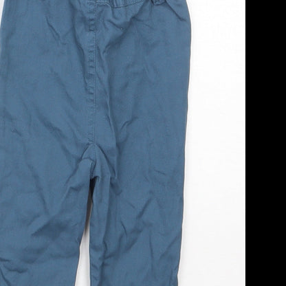 TU Boys Blue  Cotton Capri Trousers Size 9-12 Months