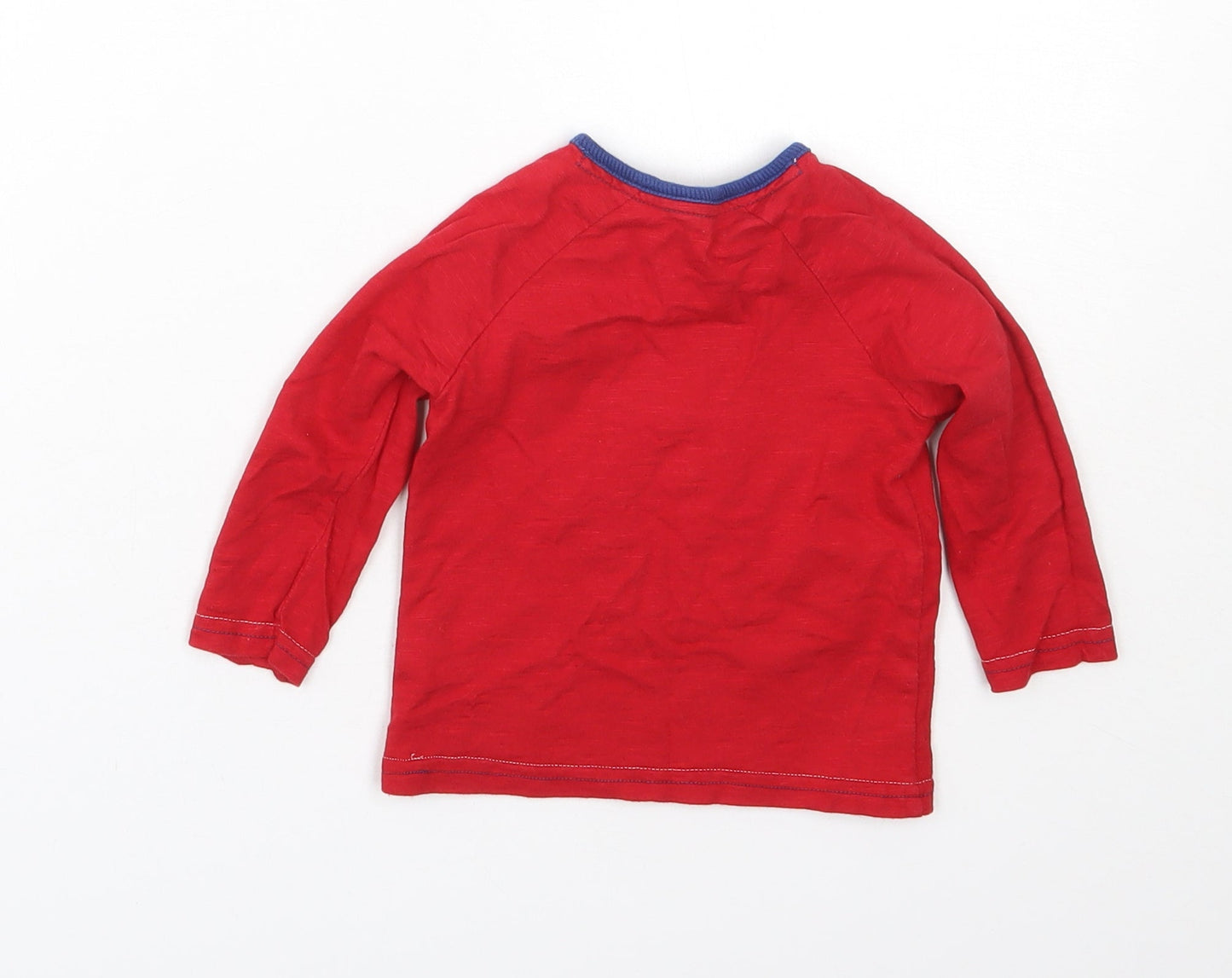 George Boys Red  Cotton Cami Pyjama Top Size 6-9 Months   - Disney Christmas